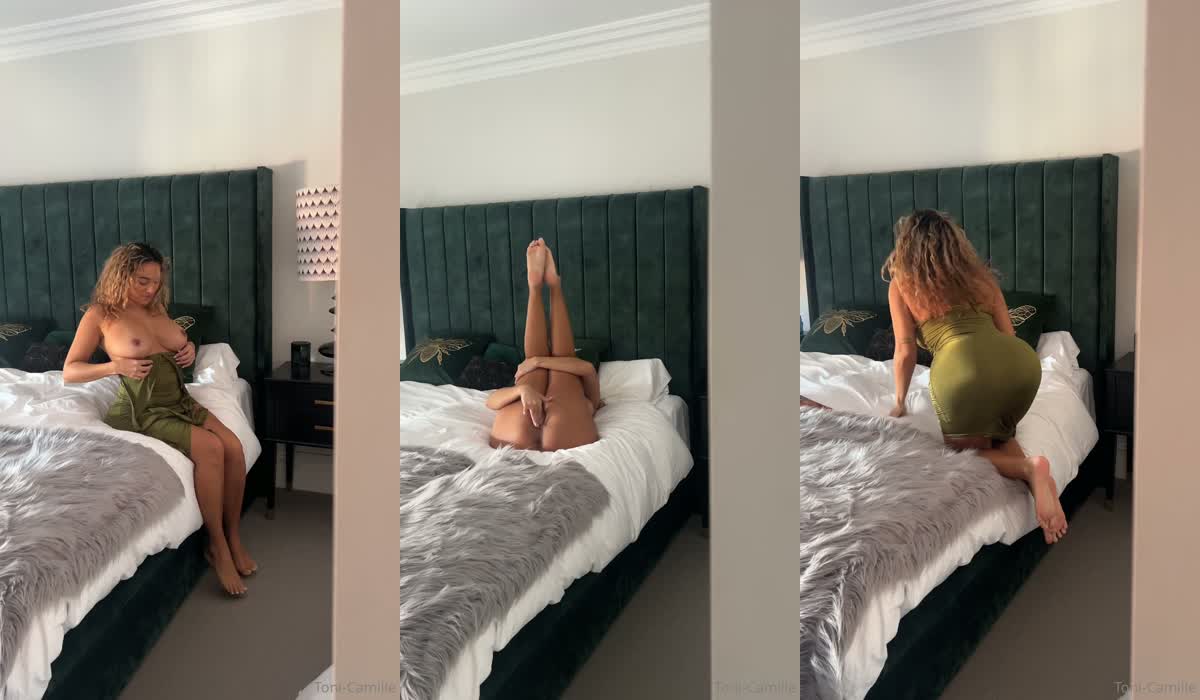 Toni Camille OnlyFans leak – solo play in her bedroom