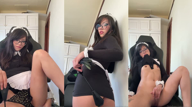 Dracuina Nude Maid Pussy Fingering Solo leaked video