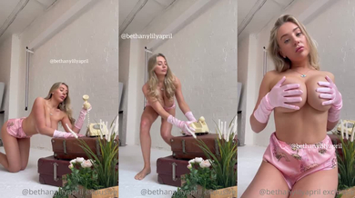 beth lily thick blonde big tits nude teasing striptease