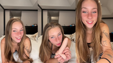 Anya Lacey leaked blowjob tease with deep slow sucking