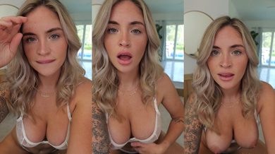 Zoeneli solo POV leaked – blonde lingerie tease with close-up tit play